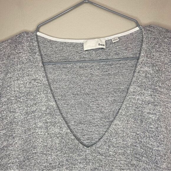 Wilfred Free | Aritzia Grey Lorelei Pocket V-Neck Mini Dress Size Small - Picture 3 of 6